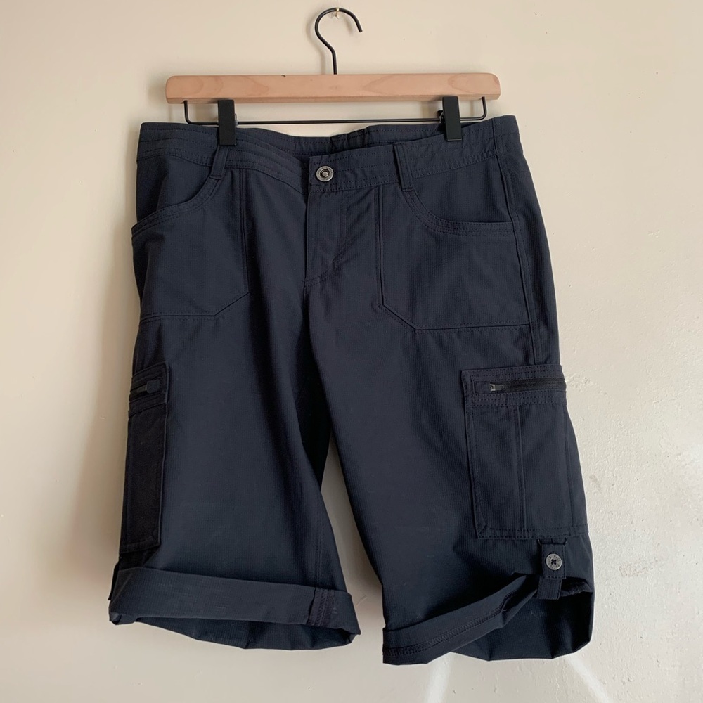 Kuhl Shorts Women Size 8 Summer Bottoms Black Dark Grey Outdoor Gear